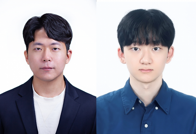왼쪽부터 한승열 UNIST 인공지능대학원 교수, 이선우 UNIST 연구원. UNIST 제공.