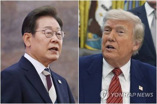 이재명 대통령(왼쪽)-트럼프 미국 대통령. AP 연합뉴스