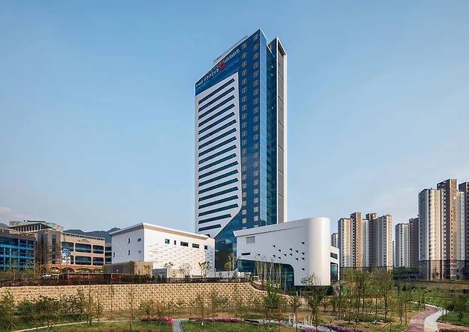 국민건강보험공단 제1사옥 전경.