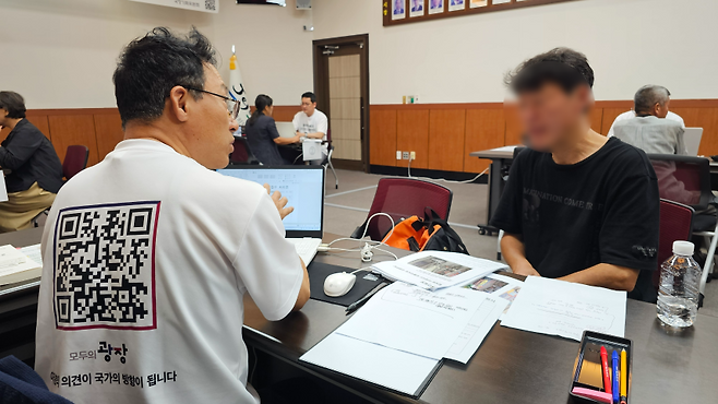 오늘(30일) 제주시청에서 운영된 대통령 직속 국정기획위원회 '모두의 광장' (강명철 기자 촬영)