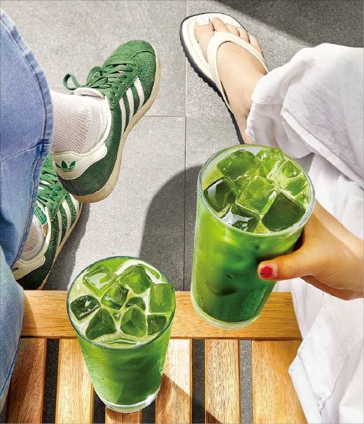 여름 인기 음료 메뉴인 아이스 말차.  투썸플레이스 제공