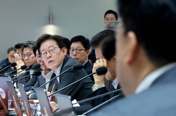 ▲지난 29일 사상 첫 생중계 국무회의에서 이재명 대통령의 모습. ⓒ연합뉴스