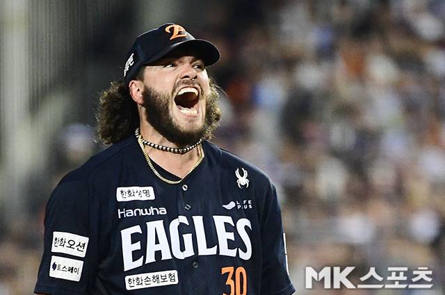 한화 슈퍼 에이스로 활약 중인 폰세. 사진=김영구 기자