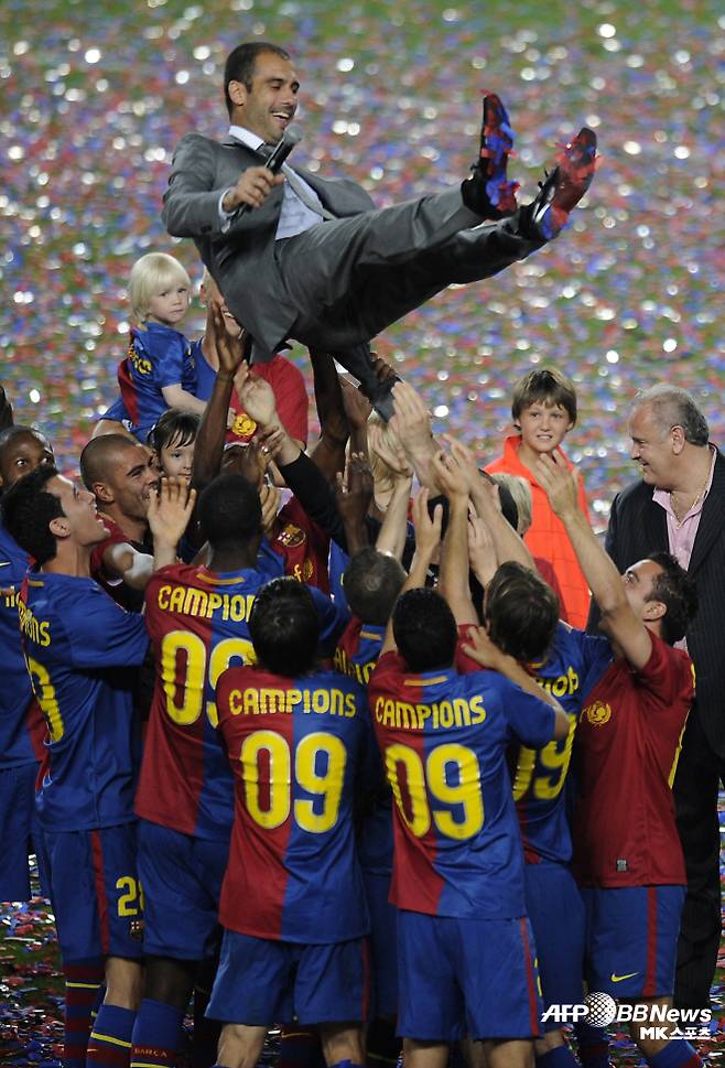 펩 과르디올라는 감독으로 FC 바르셀로나에서 세계 축구 역사를 다시 썼다. 사진=AFPBBNews=News1