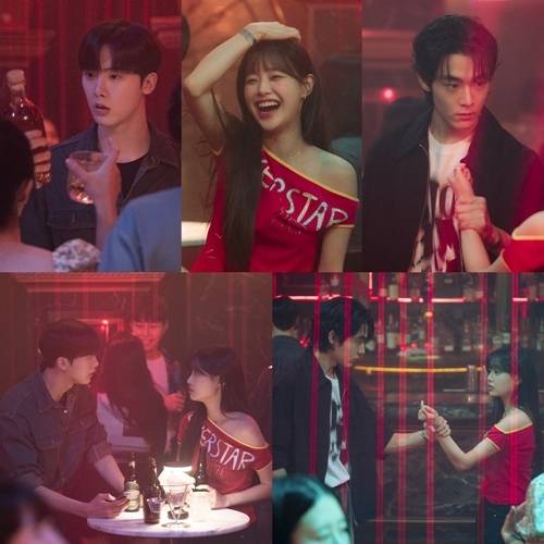 ‘내 여자친구는 상남자’ 윤산하, 유정후, 츄가 ‘분기탱천’ 손목 낚아채기 현장으로 ‘또 다른 삼각 시그널’을 예고한다.