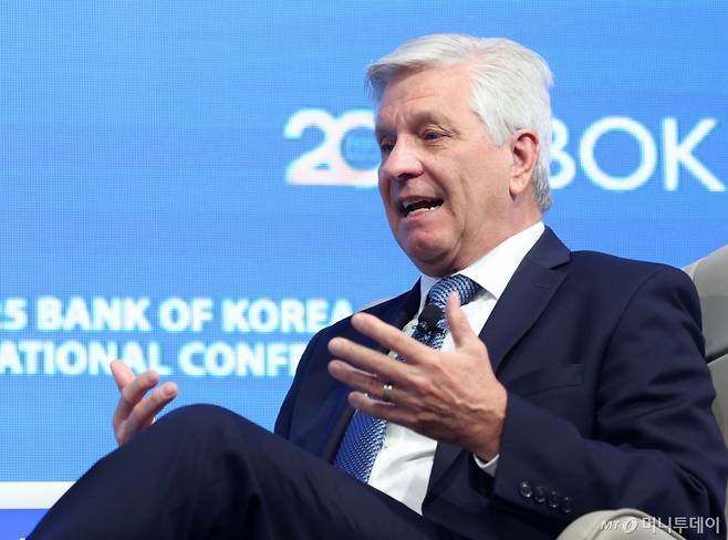 [서울=뉴시스] 홍효식 기자 =  지난 6월2일 BOK(한국은행) 국제컨퍼런스에 참석한 크리스토퍼 월러 미국 연방준비제도 이사.