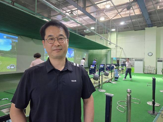 인공지능을 골프 레슨에 활용한 김봉현 프로.