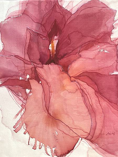 피어남-투명성 II, 53x42cm 견, 채색, 2022 *재판매 및 DB 금지