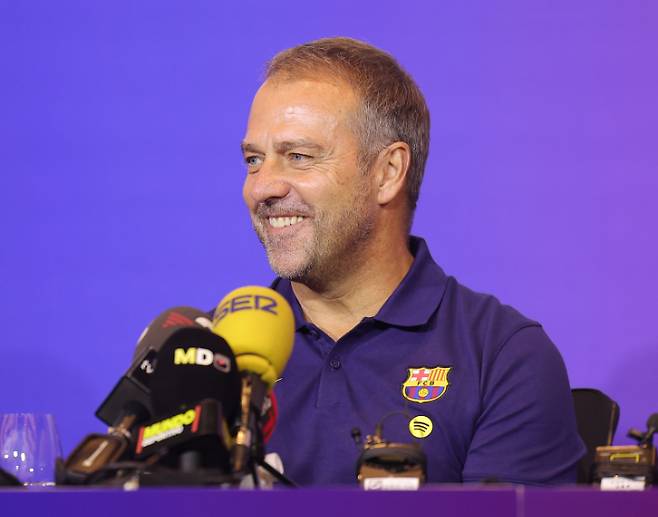 FC바르셀로나의 한지 플리크 감독. 연합뉴스