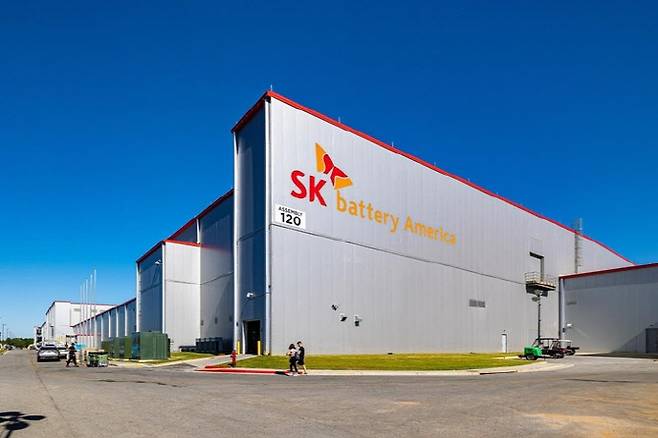 SK온 미국 법인 SK배터리아메리카 조지아주 공장 전경.(사진=SK온)