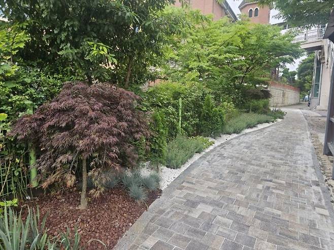 용인 기흥구 산양초등학교 인근에 조성한 '자녀안심 그린숲'. 용인시 제공