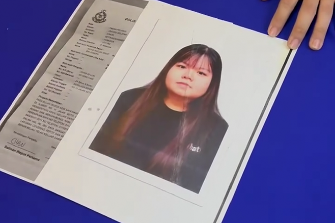 중국인 남자친구를 만난다며 지난 4월 태국으로 떠났다가 3개월째 행방불명 된 말레이시아 여성 [사진 제공 = MHO]