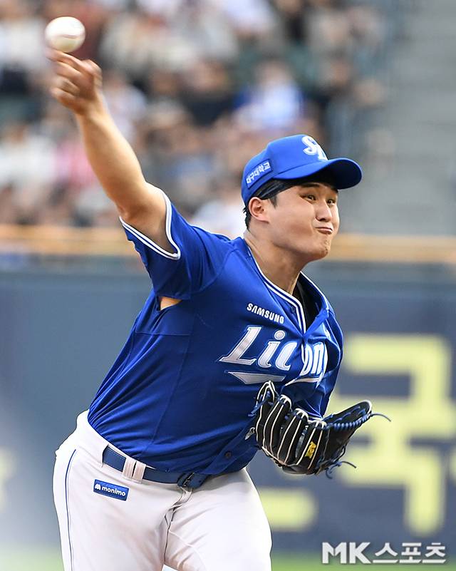 30일 대전 한화전에서 분전한 최원태. 사진=천정환 기자