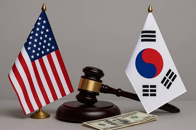 미국과 한국 관세 협상이 타결되며 수혜주와 피해주가 나뉠 것이라는 전망이 나온다. /사진=챗GPT 생성이미지