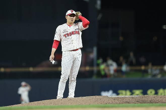 NC에서 KIA로 이적해 29일 등판한 우완 김시훈. KIA