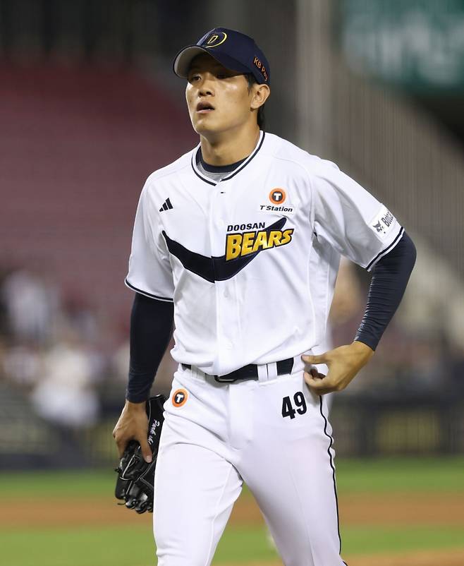 두산 베어스 투수 박신지. /사진=두산 베어스 제공