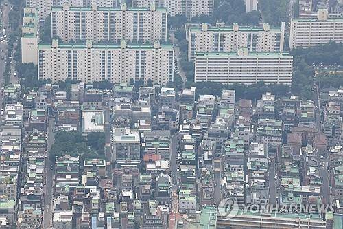 서울시내 아파트와 꼬마빌딩 등 모습 [연합뉴스 자료사진]