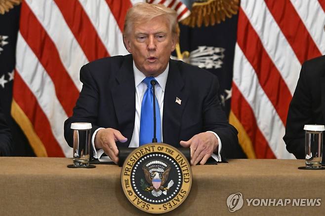 도널드 트럼프 미국 대통령 [AP=연합뉴스. 재판매 및 DB 금지]