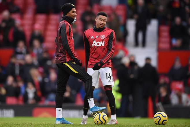 맨체스터 유나이티드 시절 마커스 래시퍼드와 제시 린가드. 사진=AFPBB NEWS