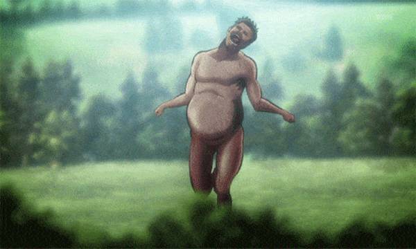 진격의 거인 중 한 장면