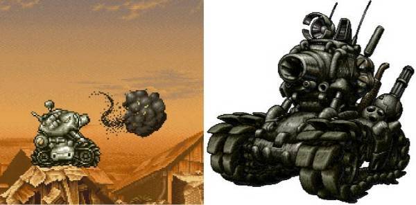 게임 내에 자주 등장하는 탱크. 게임의 아이덴티티라고 할 수 있다. 저 쫀득한 느낌을 보라