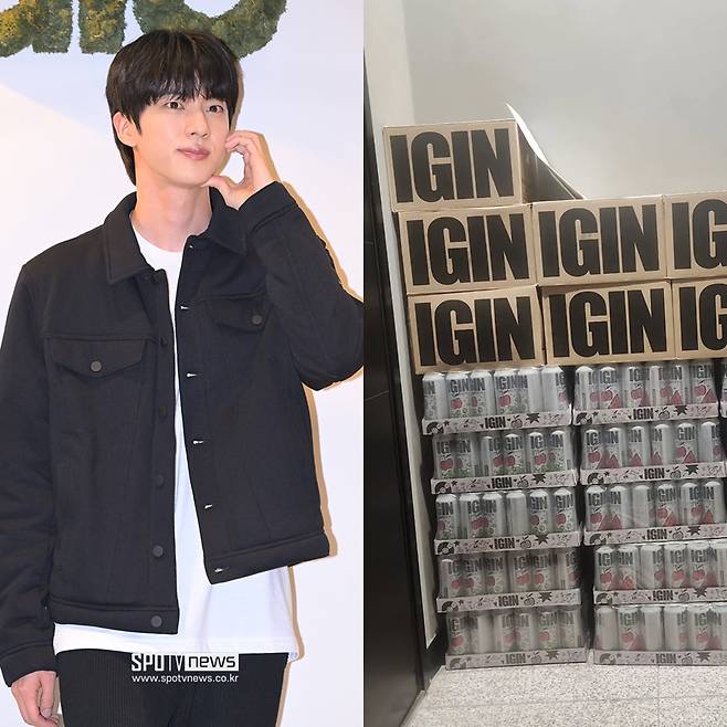 ▲ 방탄소년단 진. ⓒ곽혜미 기자, 기안84 인스타그램