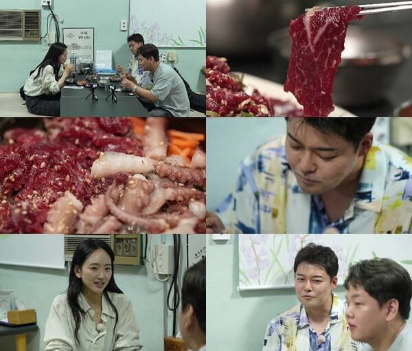 ▲ 한우를 먹으며 솔직 담백한 매력을 뽐낸 세 사람의 먹트립은&nbsp;1일&nbsp;오후&nbsp;9시&nbsp;10분 방송하는&nbsp;MBN·채널S ‘전현무계획2’ 40회에서 공개된다. 제공|MBN·채널S ‘전현무계획2’&nbsp;