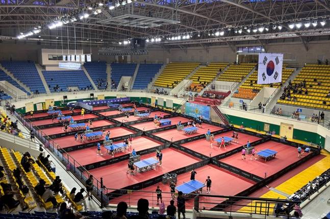 제41회 대통령기 전국탁구대회가  열릴 경북 문경의 국군체육부대 선승관. /사진=대한탁구협회 제공