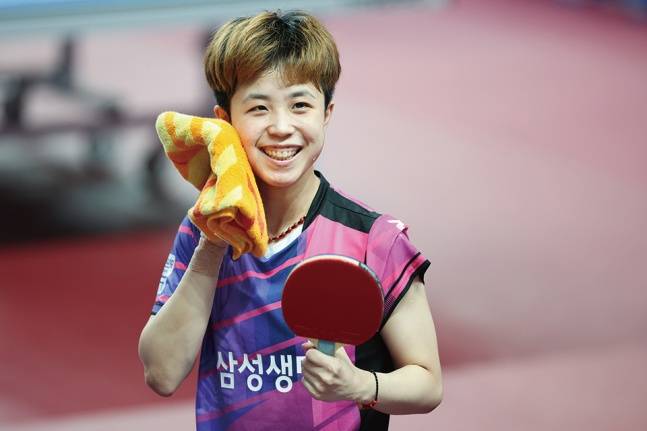 2024년 대회 여자일반부 개인단식은 삼성생명 에이스 주천희가 우승했다. 2연패를 노린다. /사진=대한탁구협회 제공