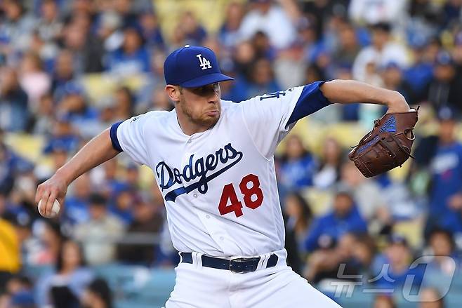 브룩 스튜어트는 LA 다저스 유니폼을 다시 입는다. ⓒ AFP=뉴스1