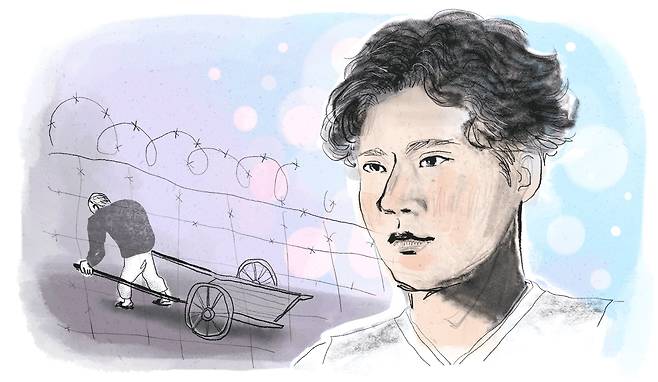 강홍식은 스물다섯이던 1927년 심훈이 연출한 영화 '먼동이 틀때' 주역으로 활약했다. 한국영화, 연극 초창기에 활약한 배우이자 1930년대 중반 최고 인기를 누린 신민요가수였다. 광복후엔 평양에 남아 김일성체제 선전과 반미를 고취하는 이념 영화를 만들었다./일러스트=조선디자인랩 정다운
