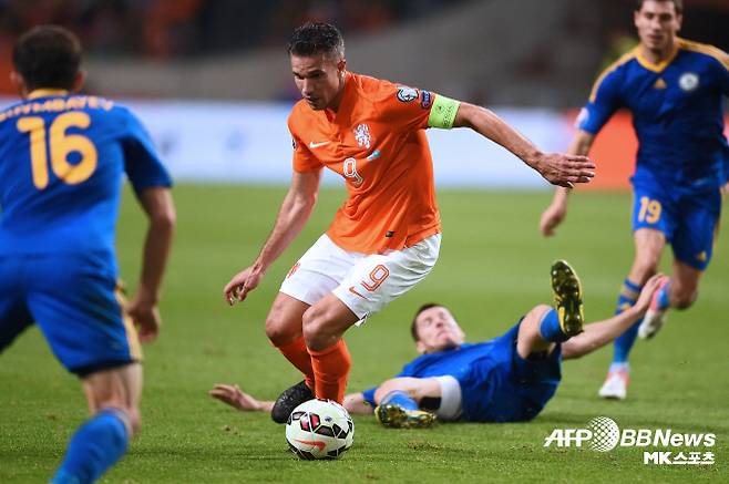 반 페르시는 네덜란드 축구 대표팀 역대 최다득점자다. 반 페르시는 A매치 102경기에서 뛰며 50골을 기록했다. 사진=AFPBBNews=News1