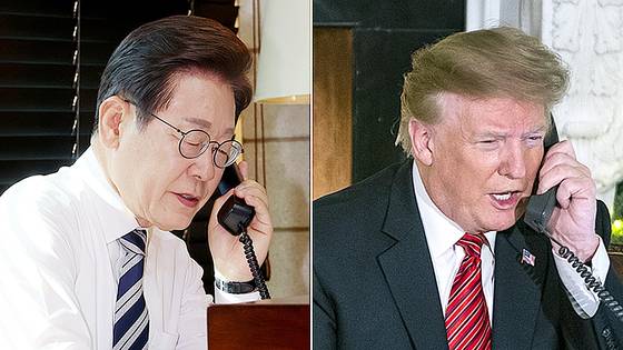 이재명 대통령과 도널드 트럼프 미국 대통령. 연합뉴스