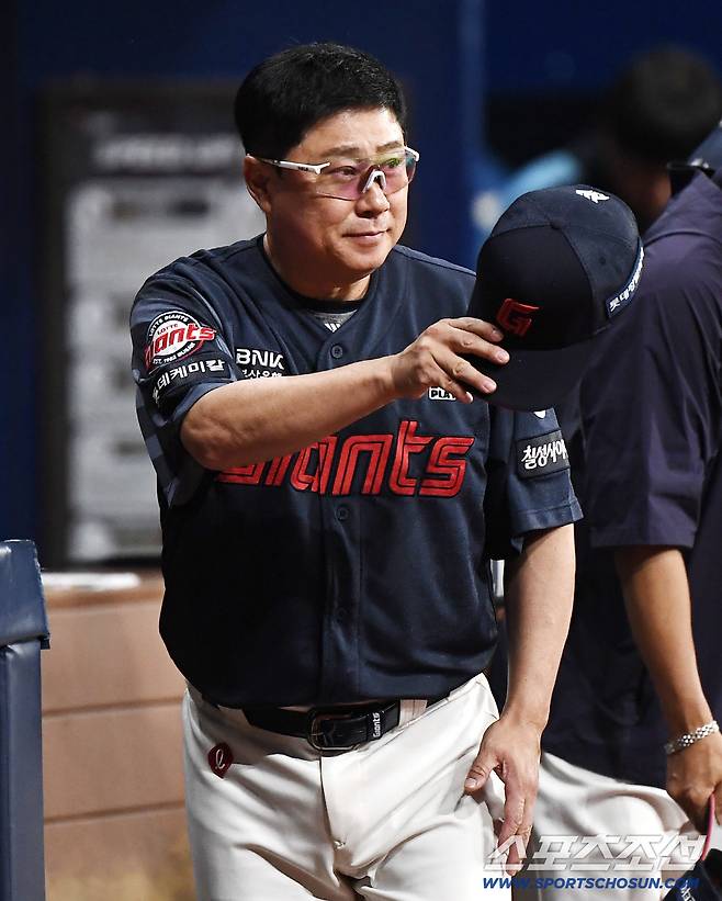 3일 서울 고척스카이돔에서 열린 롯데-키움전. 롯데 김태형 감독. 고척=정재근 기자 cjg@sportschosun.com/2025.8.3/