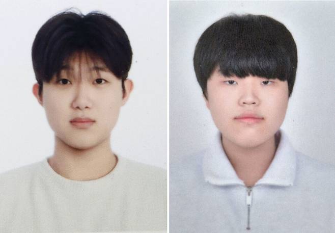 ▲ 학생기자단 권민재(왼쪽), 학생기자단 오민우./사진제공=안산교육지원청