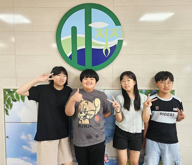 ▲ 정지초등학교 학생기자단./사진제공=안산교육지원청