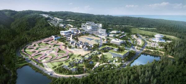 코스타밸리 관광휴양지구 조감도.