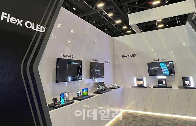 미국 캘리포니아 산호세에서 지난 5월 열린 세계 최대 디스플레이 학회 ‘정보디스플레이학회(SID)’에 마련된 삼성디스플레이 전시 부스.(사진=삼성디스플레이)