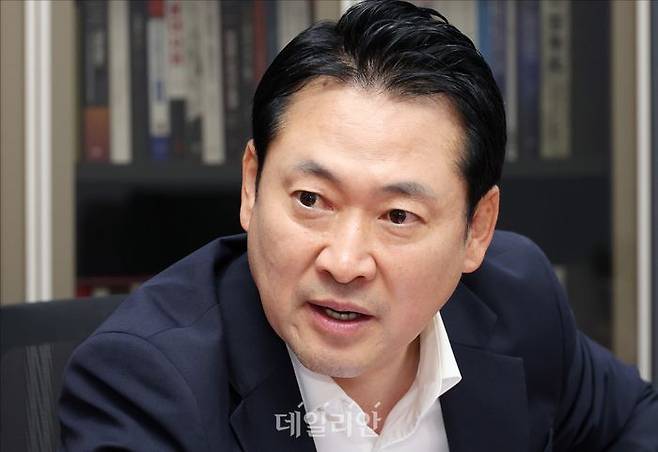 국민의힘 당대표 출마를 선언한 장동혁 의원 ⓒ데일리안 홍금표 기자