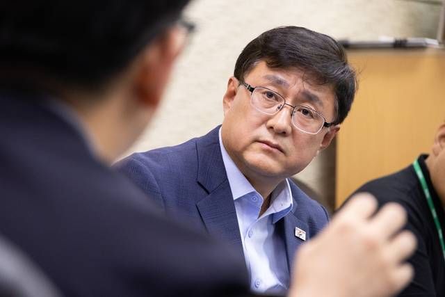 김성환 환경부 장관, 4일 정부세종청사 기자간담회. 환경부 제공