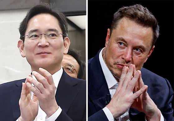 이재용(左), 머스크(右)