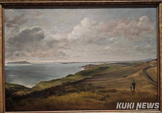 존 콘스터블, 오스밍턴 밀스 위 다운스에서 본 웨이머스 만(Weymouth Bay from the Downs above Osmington Mills), 캔버스에 유채, 1816년경, 보스턴 미술관