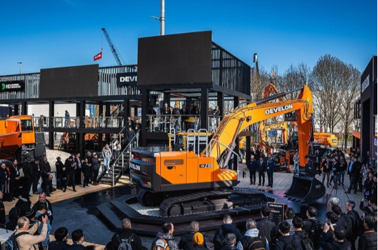 세계 최대 건설기계 박람회인 ‘BAUMA 2025’에 참가한 HD현대인프라코어 부스 전경. (사진=HD현대)