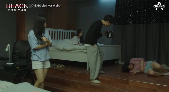 김해 여고생 살인사건을 재구성한 채널A 교양프로그램 '블랙: 악마를 보았다' 중 범죄 묘사장면./사진=채널A '블랙' 화면캡쳐