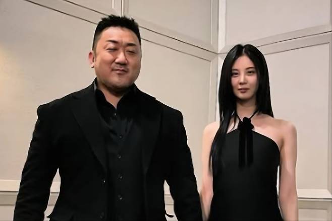 ‘거룩한 밤: 데몬 헌터스’  발표회 마동석, 서현  [사진 롯데엔터테인먼트]