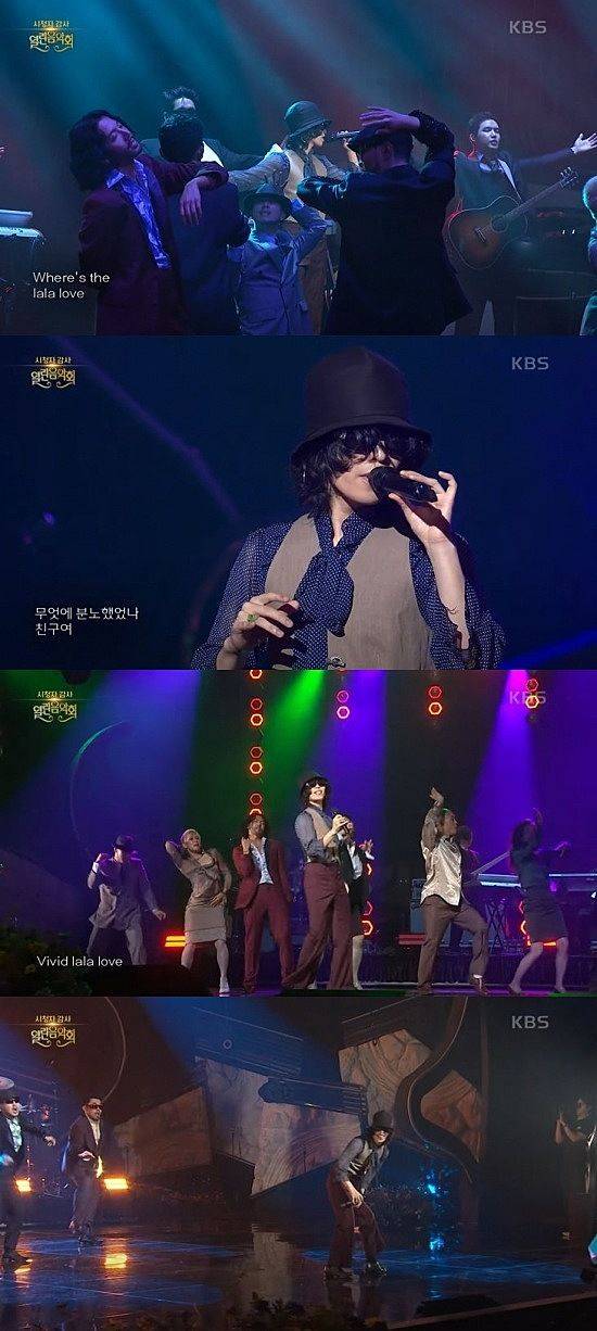 [서울=뉴시스] 그룹 악뮤(AKMU) 멤버 이찬혁이  지난 3일 방송한 KBS 1TV '열린음악회'에 출연해 노래 '비비드라라러브'와 '멸종위기사랑'을 열창했다. (사진= KBS 1TV '열린음악회' 캡처) 2025.08.04. photo@newsis.com *재판매 및 DB 금지
