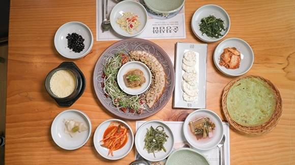 순창삼합 상차림. 순창군 제공
