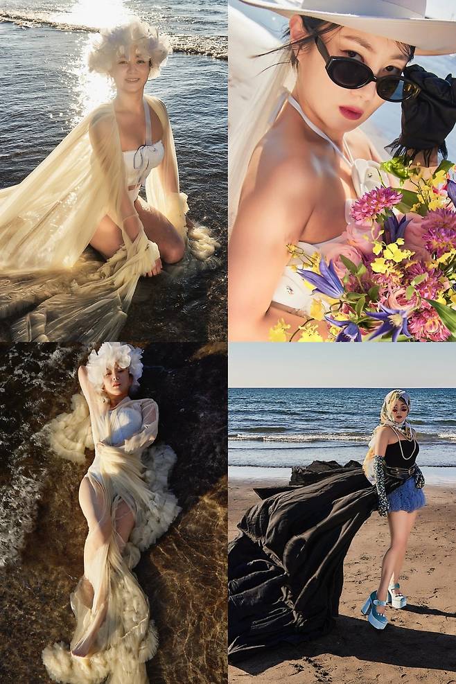 박나래가 올린 웨딩화본 보정 사진. 인스타그램 캡처.