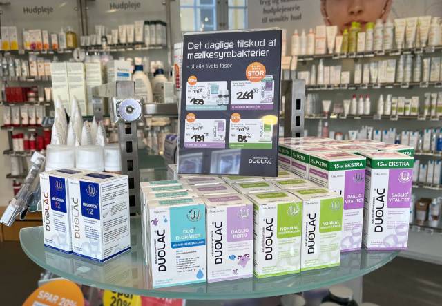 덴마크에서 판매되고 있는 쎌바이오텍 유산균 ‘듀오락’. 사진 제공=쎌바이오텍