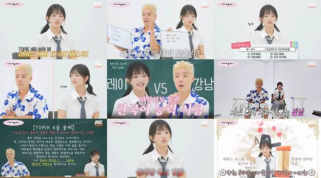 아이브 레이, 강남과 한국어 대결.. '토픽 4급' 실력 입증 [따라해볼레이]